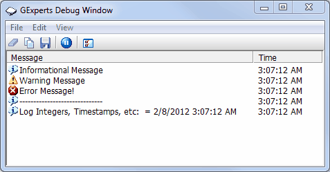 Debug Window